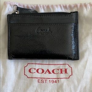 Black Coach Leather Card Case